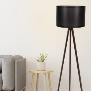 ASIR Stojací lampa 104 černá ořech