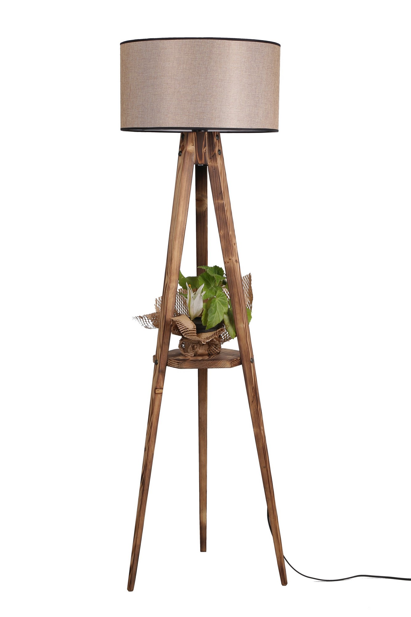 ASIR Stojací lampa KOYU hnědá - Obrázek 2