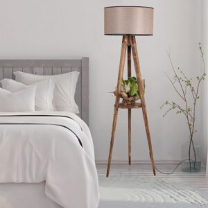 ASIR Stojací lampa KOYU hnědá