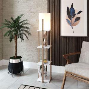 ASIR Stojací lampa NORA bílá