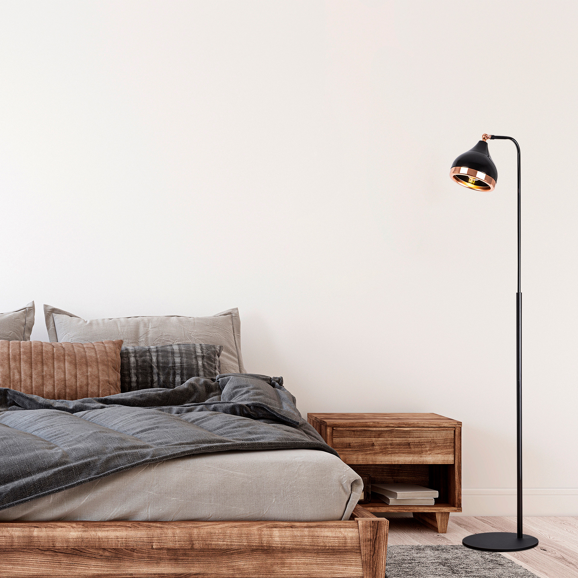 ASIR Stojací lampa YILDO - NT - 146 černá měď - Obrázek 2