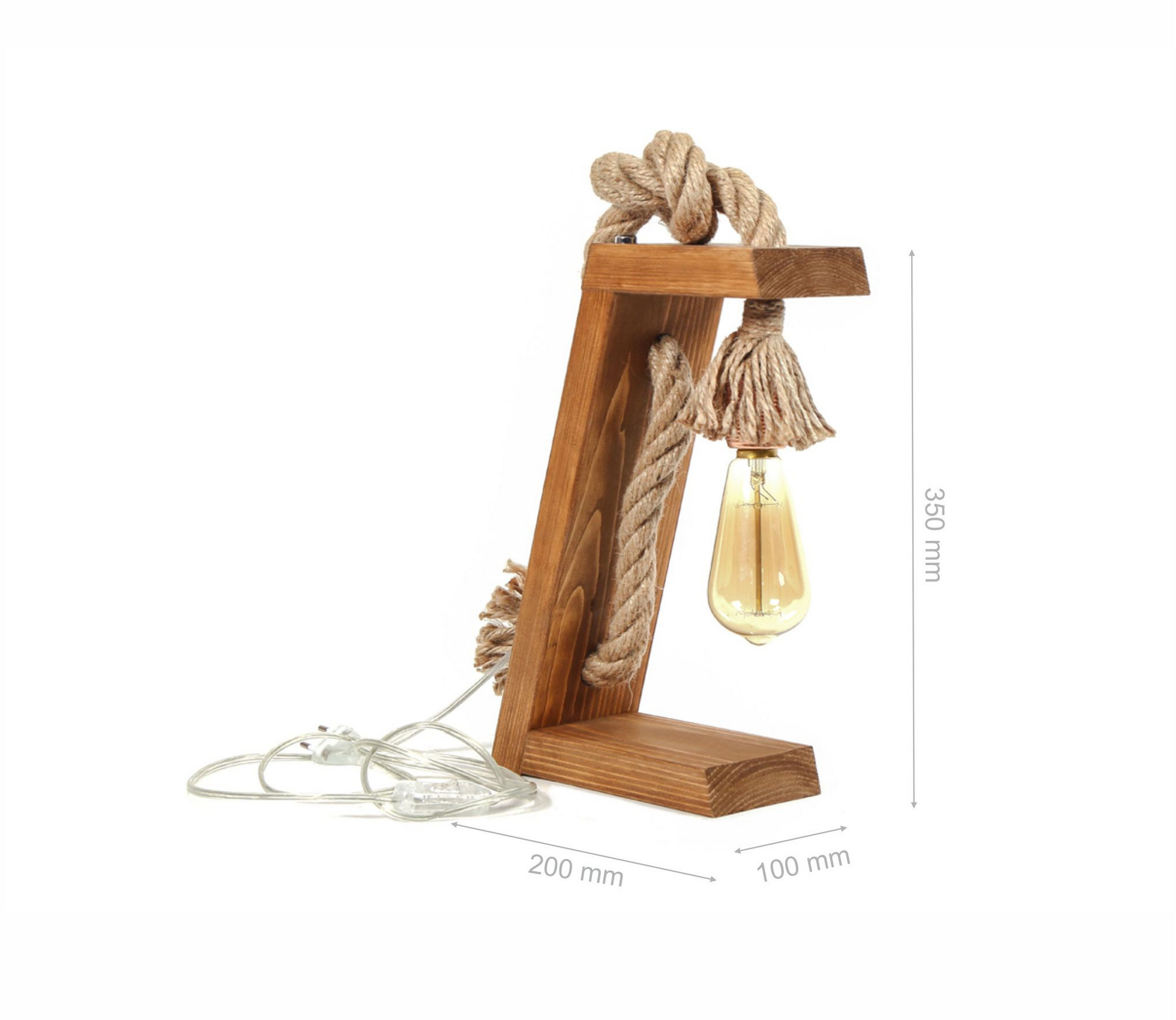 ASIR Stolní lampa KN13 hnědá zlatá - Obrázek 2