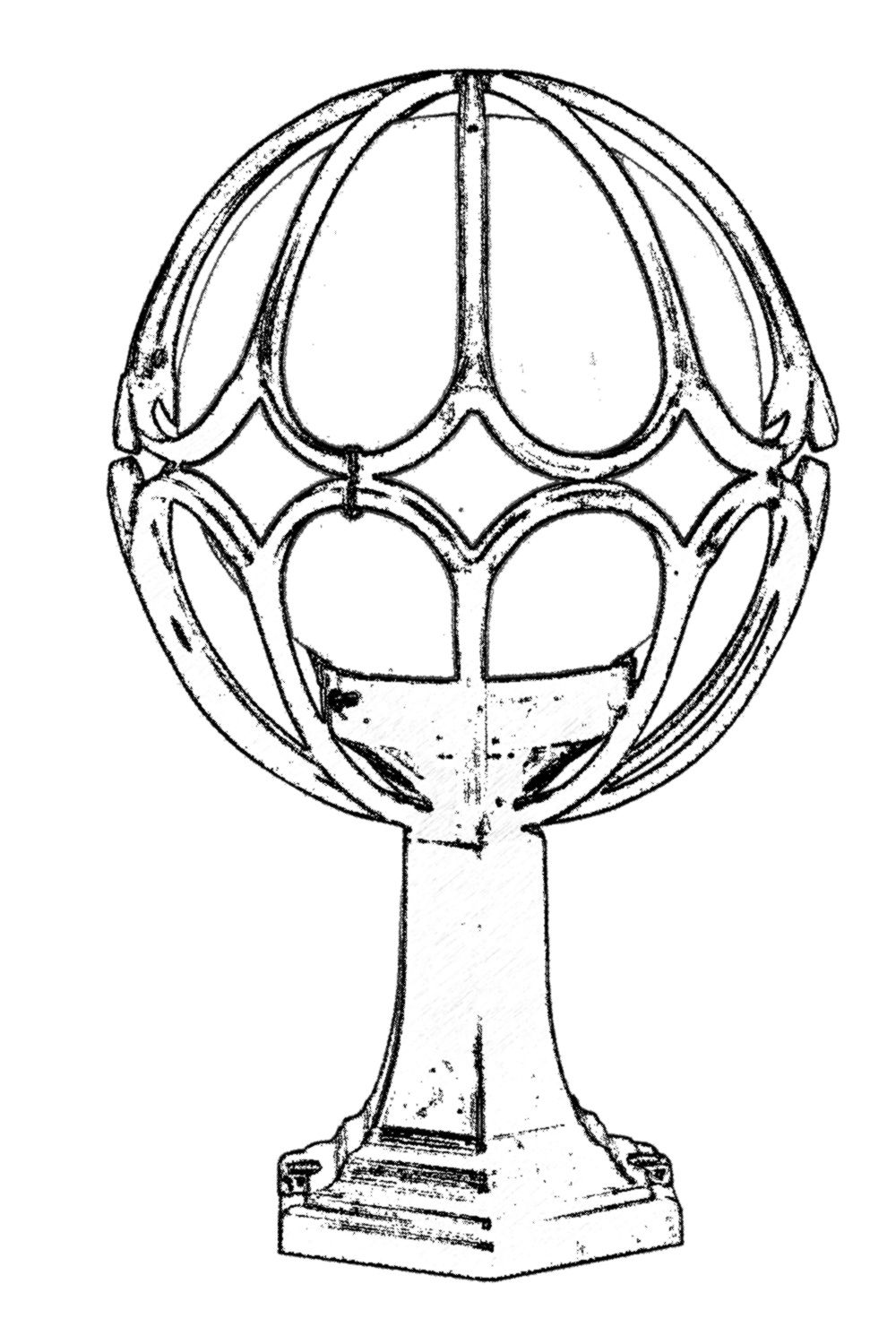 ASIR Venkovní lampa BSU-68081 černá - Obrázek 2