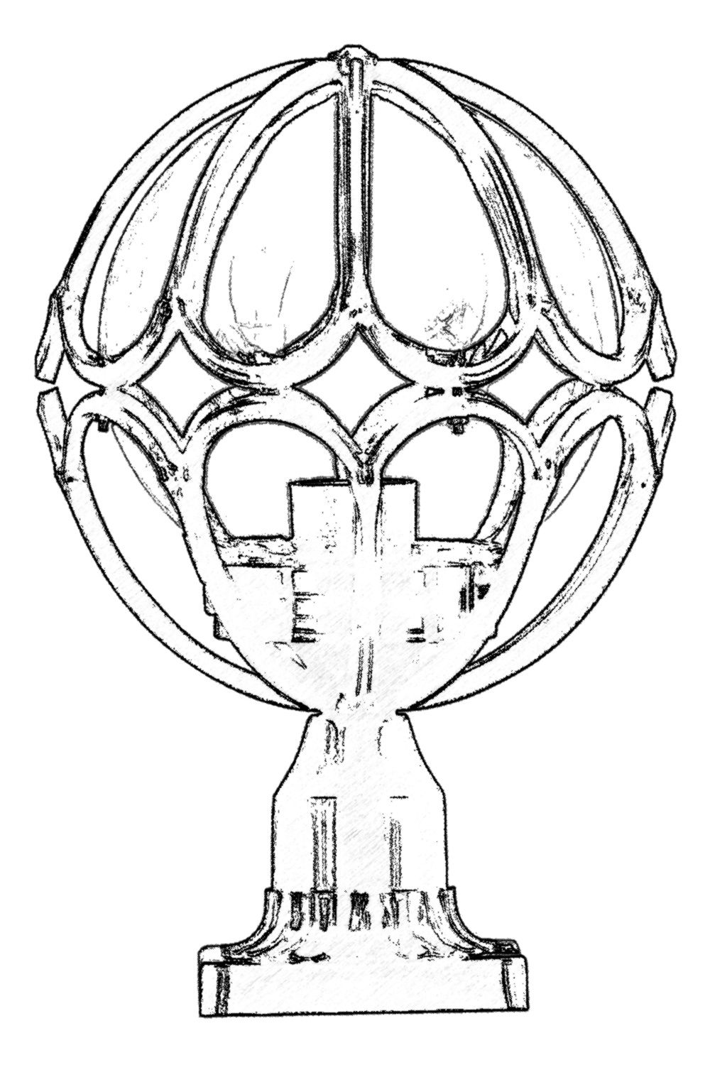 ASIR Venkovní lampa BSU-68081 černá - Obrázek 2