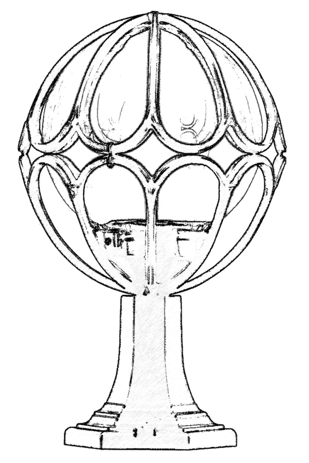 ASIR Venkovní lampa BSU-68081 černá - Obrázek 2
