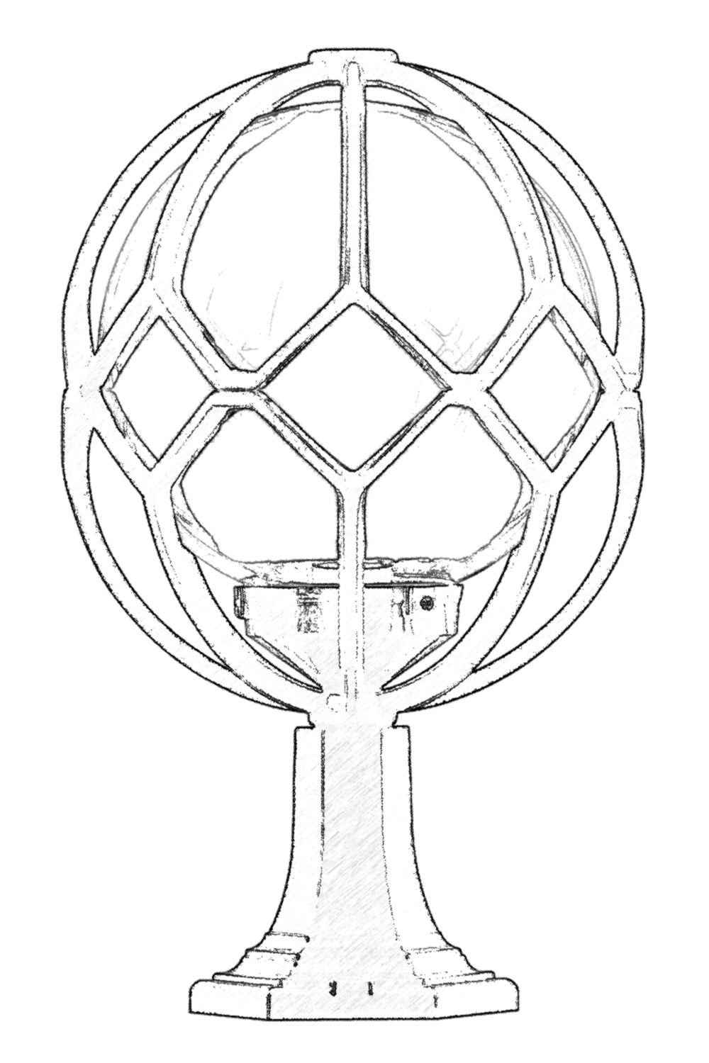ASIR Venkovní lampa BSU-68155 černá - Obrázek 2