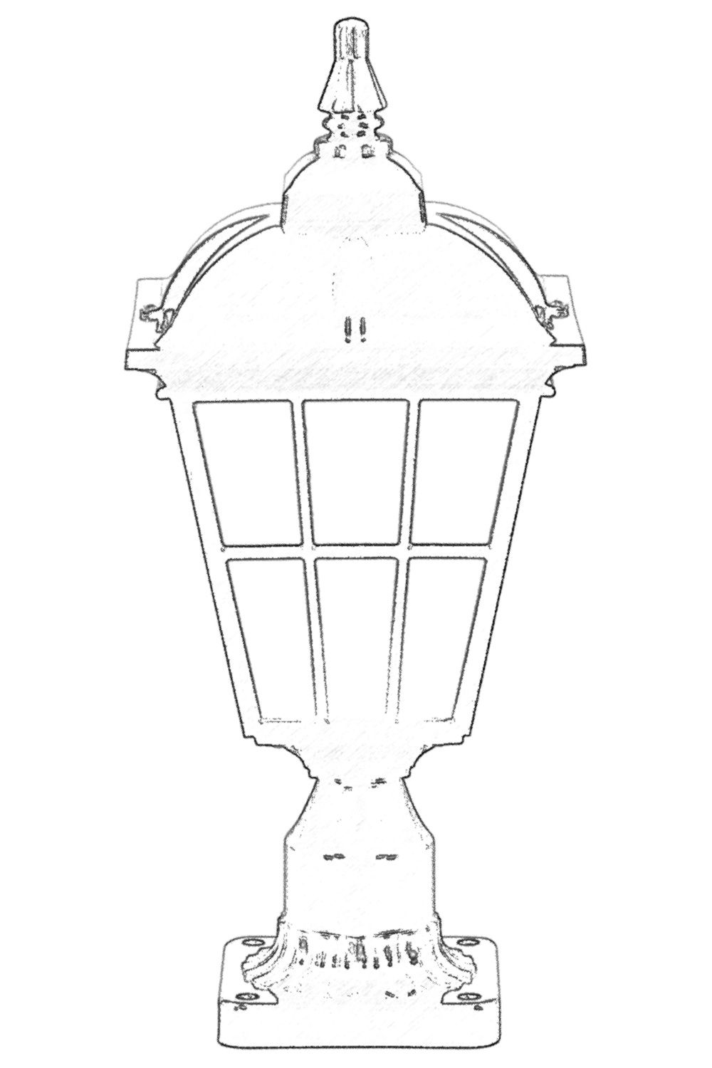 ASIR Venkovní lampa BSU-68183 černá - Obrázek 2