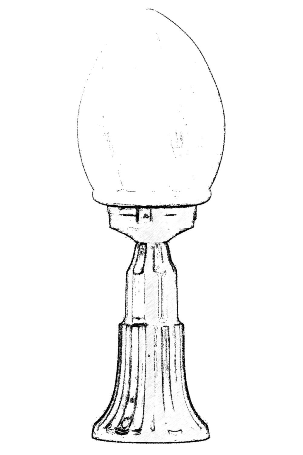 ASIR Venkovní lampa BSU-68204 černá - Obrázek 2