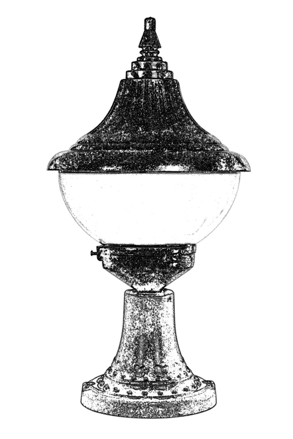 ASIR Venkovní lampa BSU-68207 hnědá - Obrázek 2