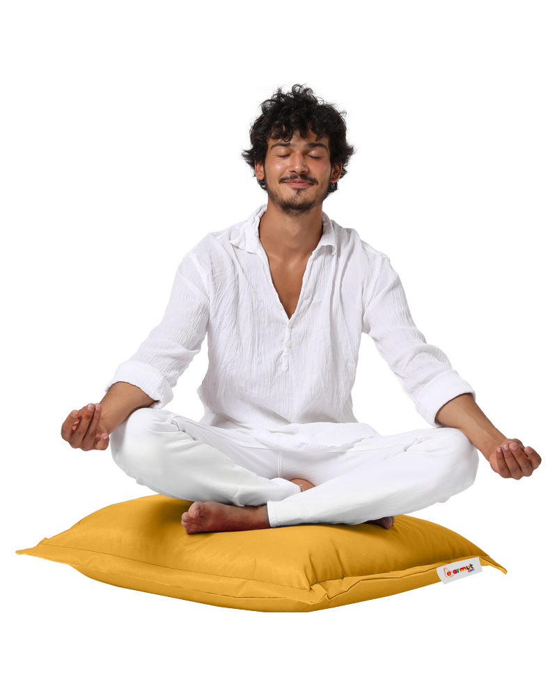 ASIR Zahradní sedací polštář CUSHION 70 X 70 CM žlutý - Obrázek 2