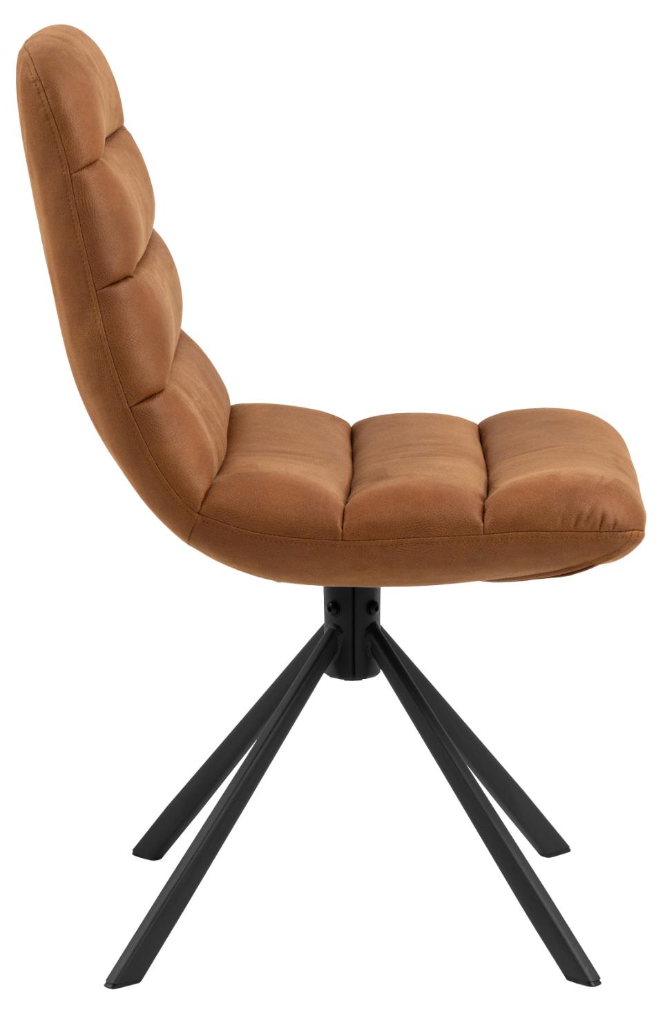 Actona Designová jídelní židle Milford hnědá - Obrázek 2