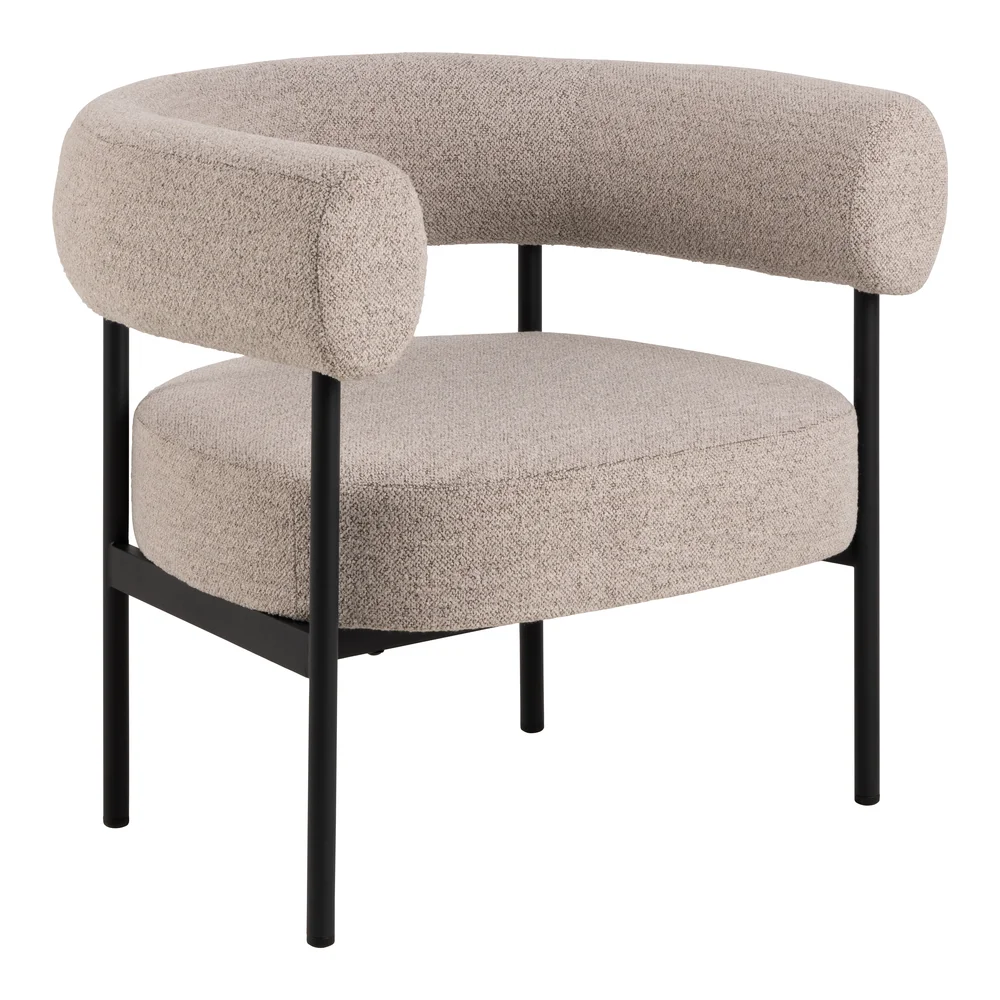 Actona Designové křeslo Oakfield béžové/černé