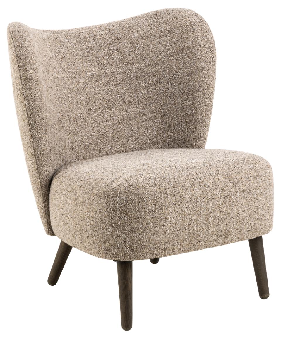 Actona Designové lounge křeslo Elmont mocca