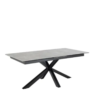 Actona Jídelní rozkládací stůl Heaven 200/240 cm šedý/černý
