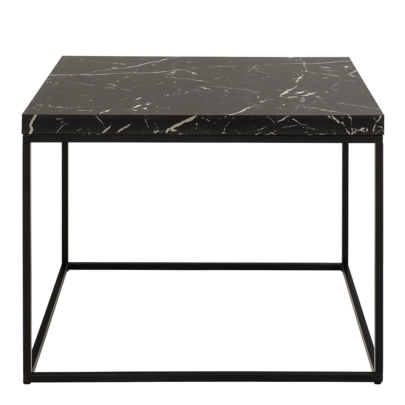 Actona Konferenční stolek Barossa 60 cm černý mramor/černý - Obrázek 2