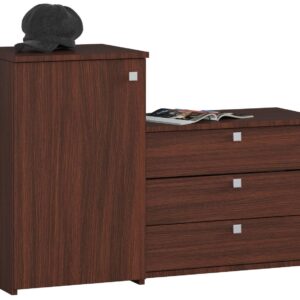 Ak furniture Botník s komodou S16 wenge