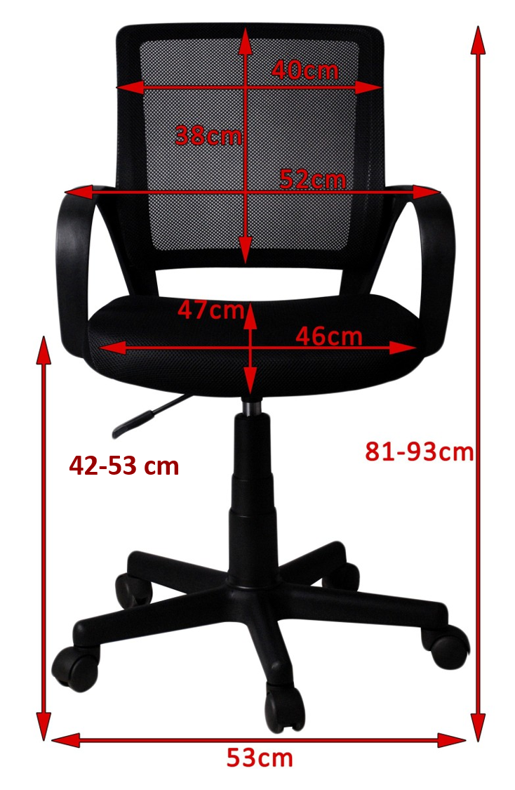 Ak furniture Dětská otočná židle FAUN černá - Obrázek 2
