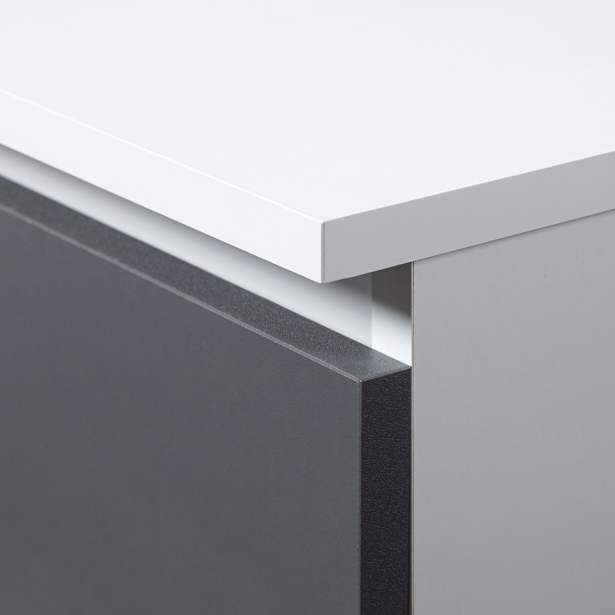 Ak furniture Knihovna R 80 cm CLP R15 bílá/grafitová - Obrázek 2