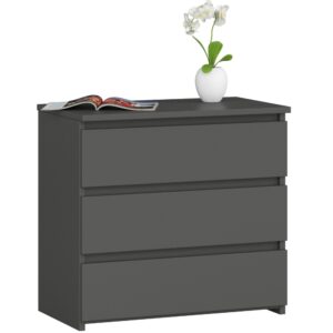 Ak furniture Komoda CL3 60 cm grafitově šedá