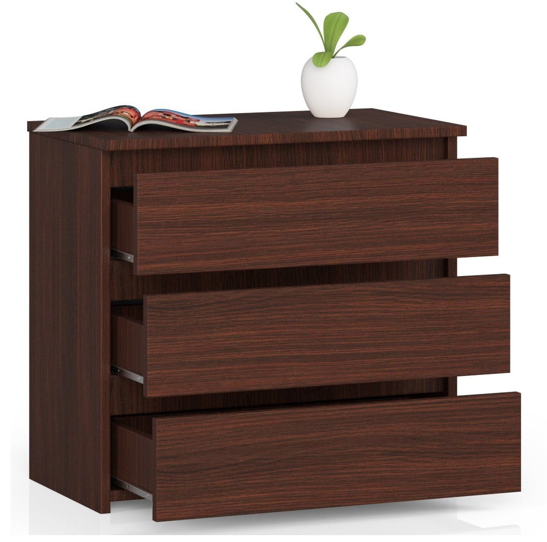 Ak furniture Komoda CL3 60 cm wenge - Obrázek 2