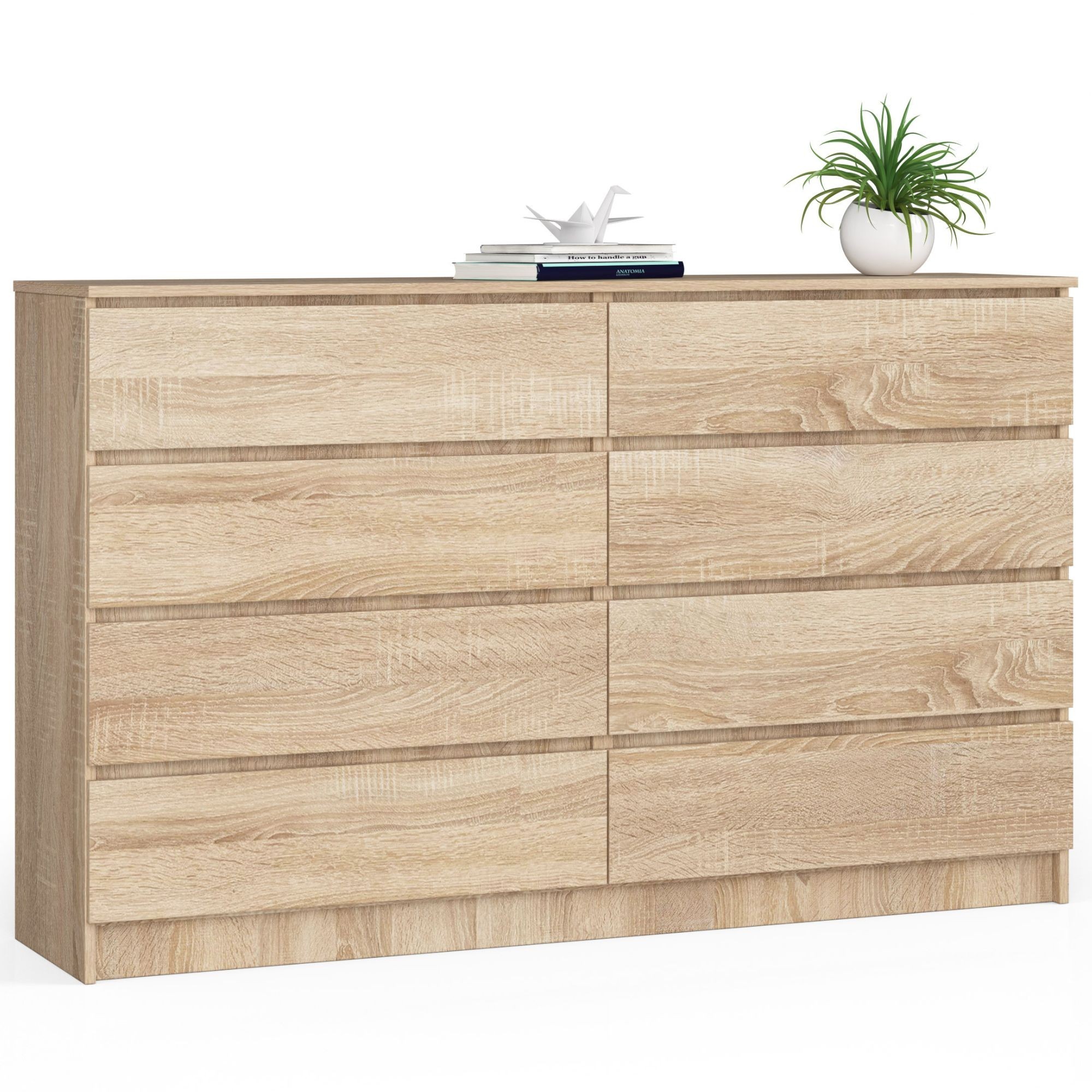 Ak furniture Komoda Inbia K 160 cm dub sonoma