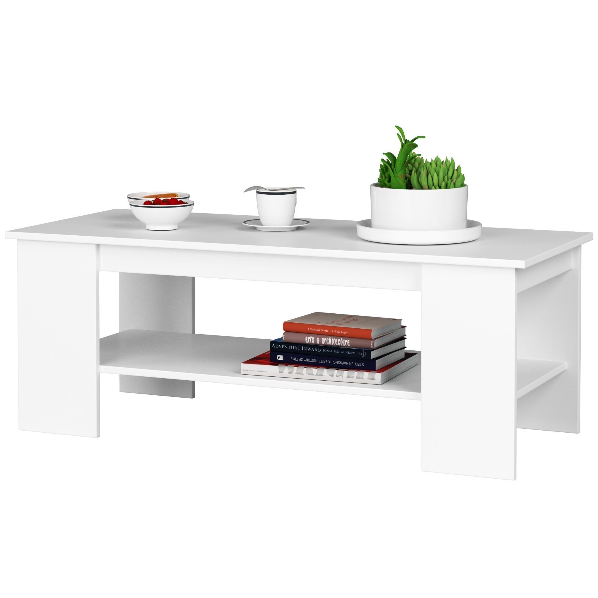 Ak furniture Konferenční stolek Kami bílý - Obrázek 2