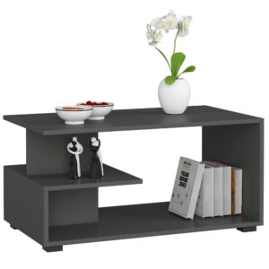 Ak furniture Konferenční stolek Pin grafitově šedý
