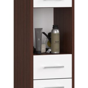 Ak furniture Koupelnová skříňka Fin II 30 cm venge/bílá