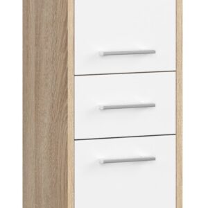Ak furniture Koupelnová skříňka Fin sonoma/bílá