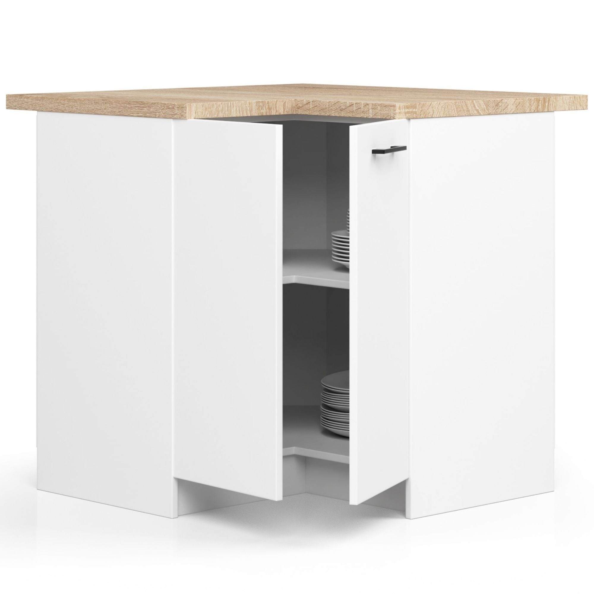 Ak furniture Kuchyňská rohová skříňka Olivie S 90 cm bílá - Obrázek 2
