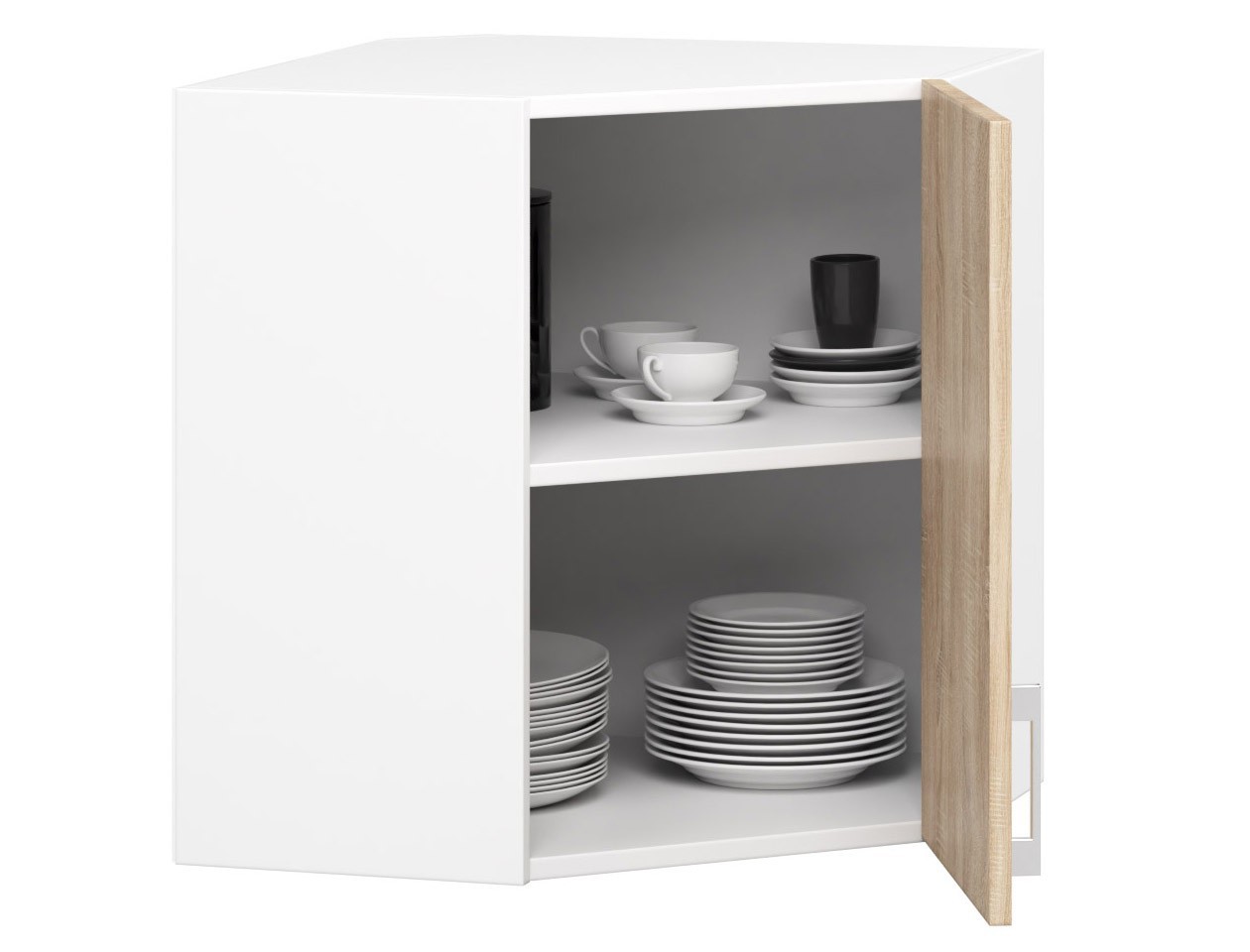 Ak furniture Kuchyňská rohová závěsná skříňka 60 cm Artus - Obrázek 2