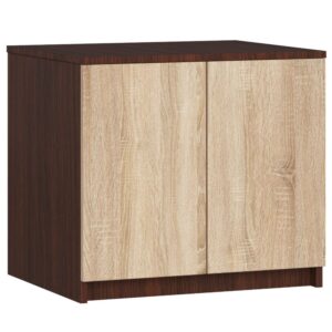 Ak furniture Nástavec na skříň S60 matná hnědá/béžová