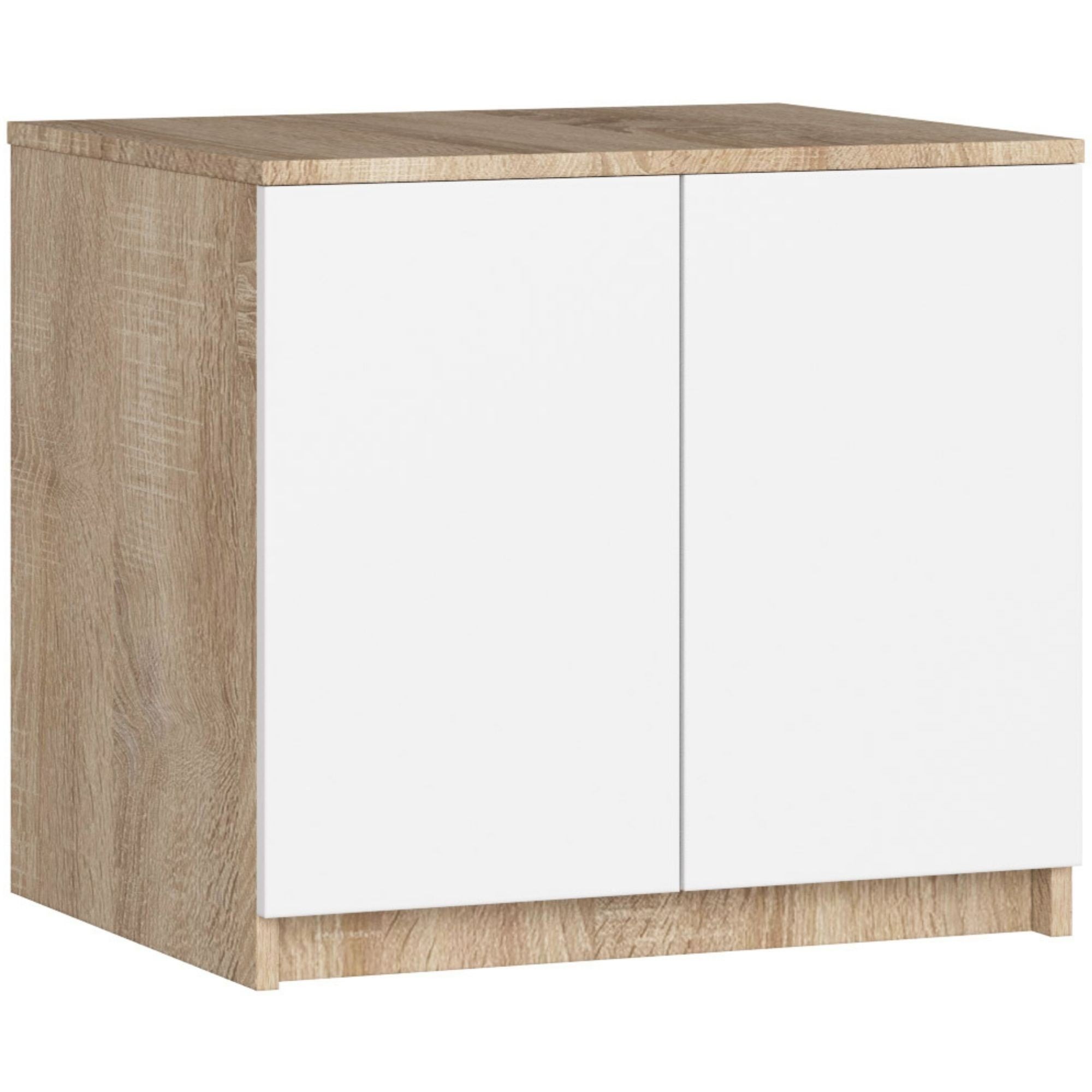 Ak furniture Nástavec na skříň Star 60 cm bílý/dub sonoma mat