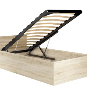 Ak furniture Postel CLP 90x200 cm s roštem dub sonoma