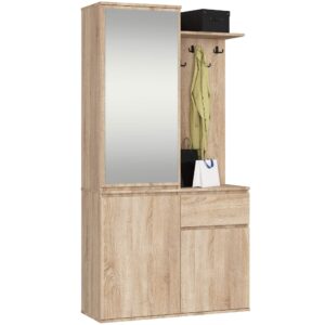 Ak furniture Předsíňová stěna Entro dub sonoma