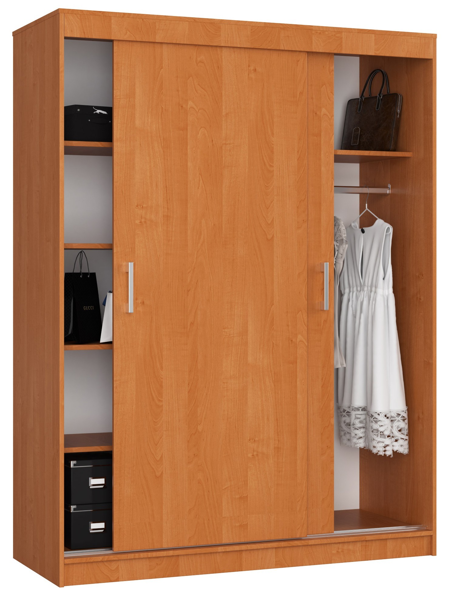 Ak furniture Šatní skříň CLP Mono 150 cm olše - Obrázek 2