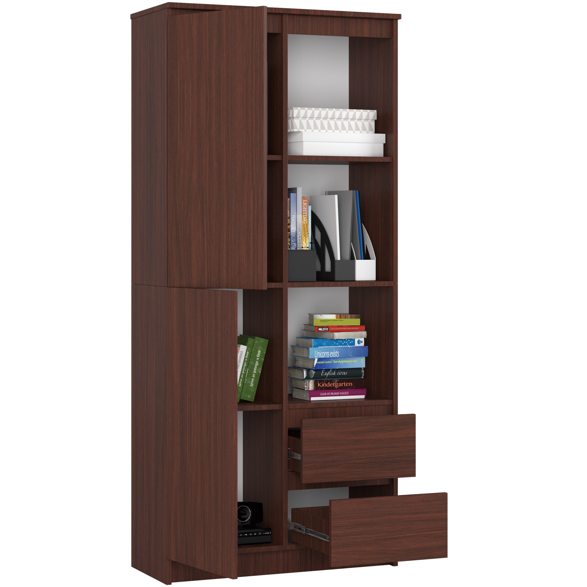 Ak furniture Skříň Rexa 80 cm wenge - Obrázek 2