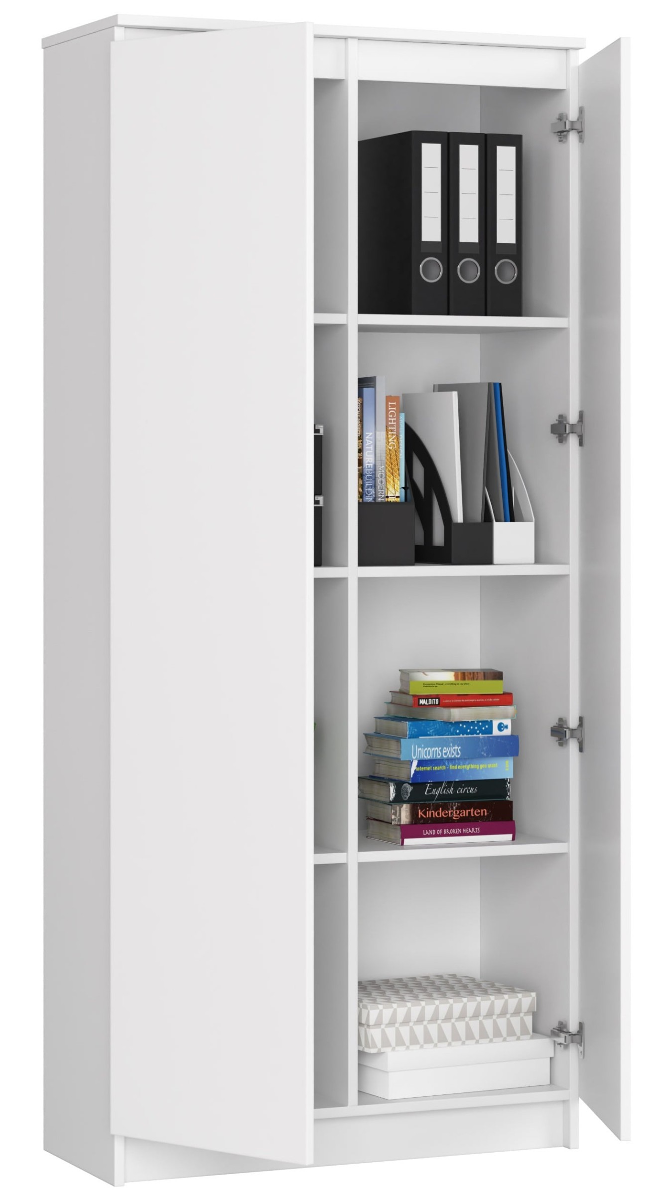 Ak furniture Skříň Rexa III 80 cm bílá - Obrázek 2