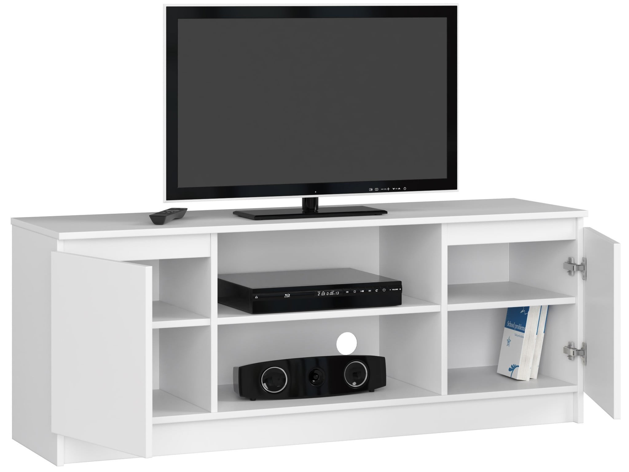 Ak furniture TV stolek Tonon 140 cm bílý - Obrázek 2