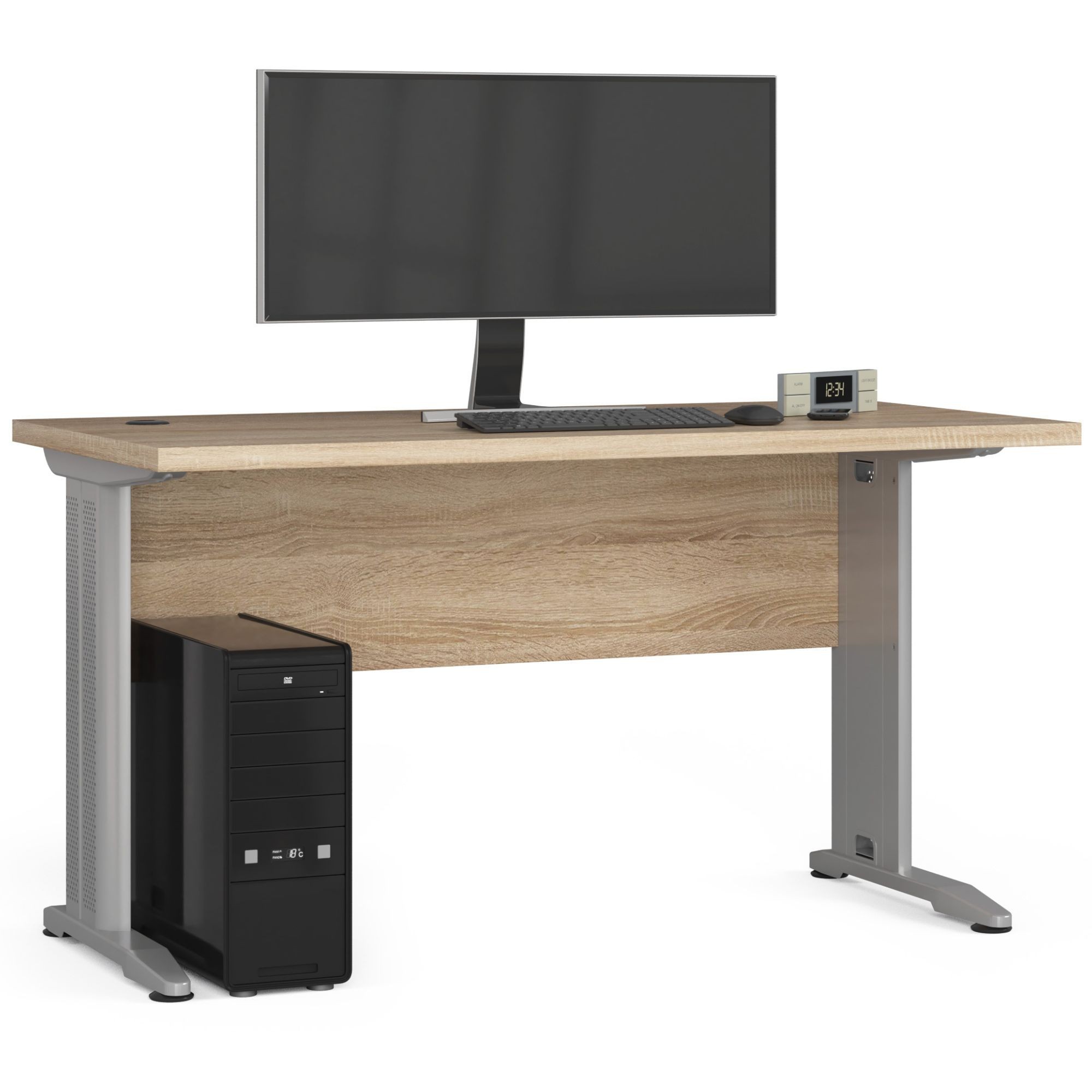 Ak furniture Volně stojící počítačový stůl BM-135 dub sonoma