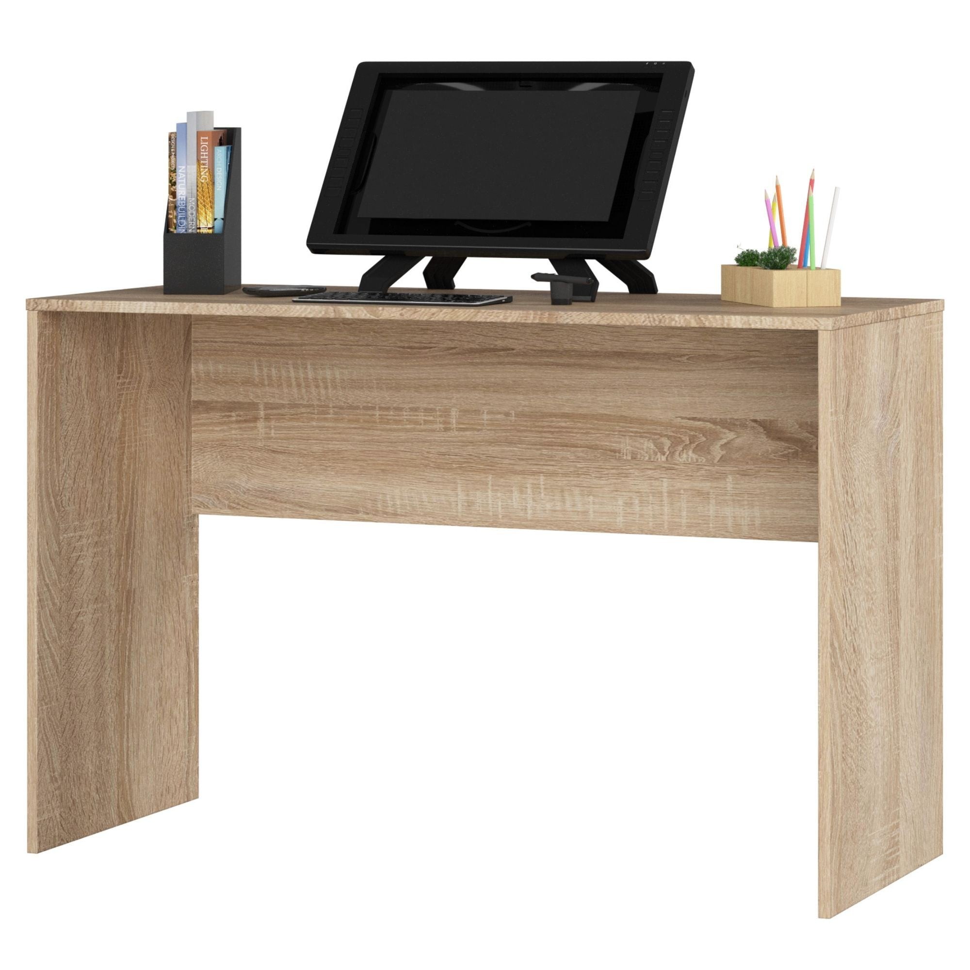 Ak furniture Volně stojící psací stůl B-17 120 cm dub sonoma - Obrázek 2