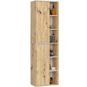 Ak furniture Závěsná koupelnová skříňka VAMI 50 cm dub artisan/kašmírová