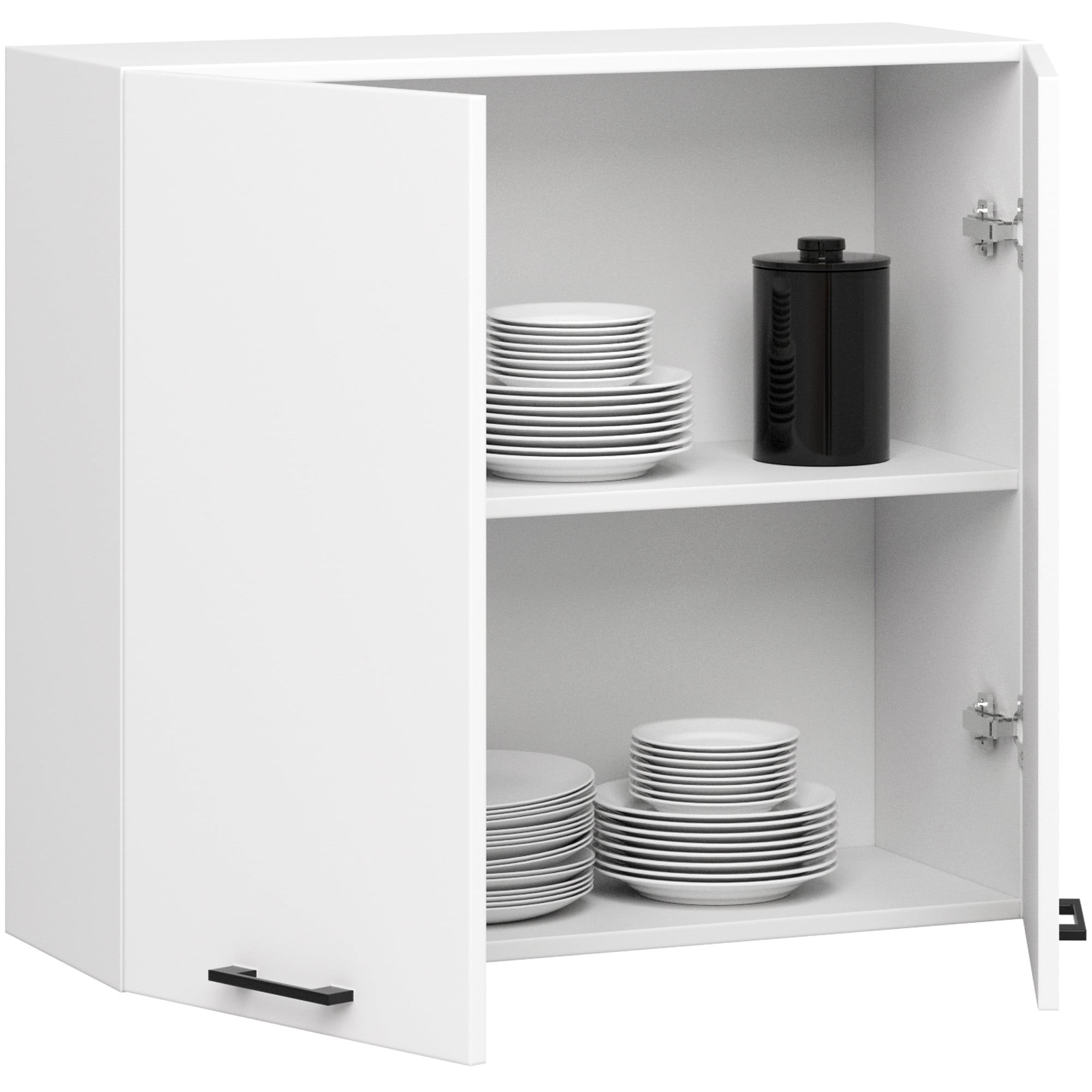 Ak furniture Závěsná kuchyňská skříňka OLIVIE 80x72 cm matná bílá - Obrázek 2