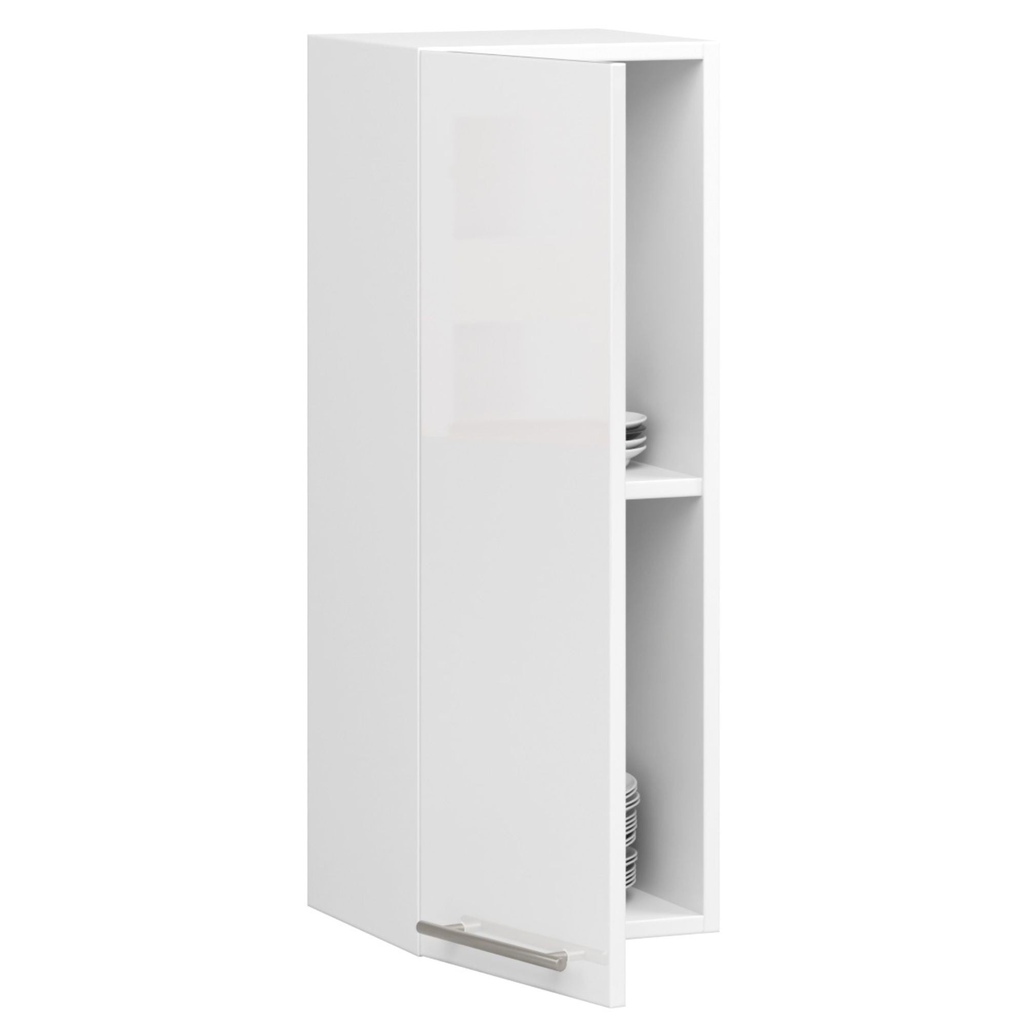 Ak furniture Závěsná kuchyňská skříňka Olivie W 30 cm bílá - Obrázek 2