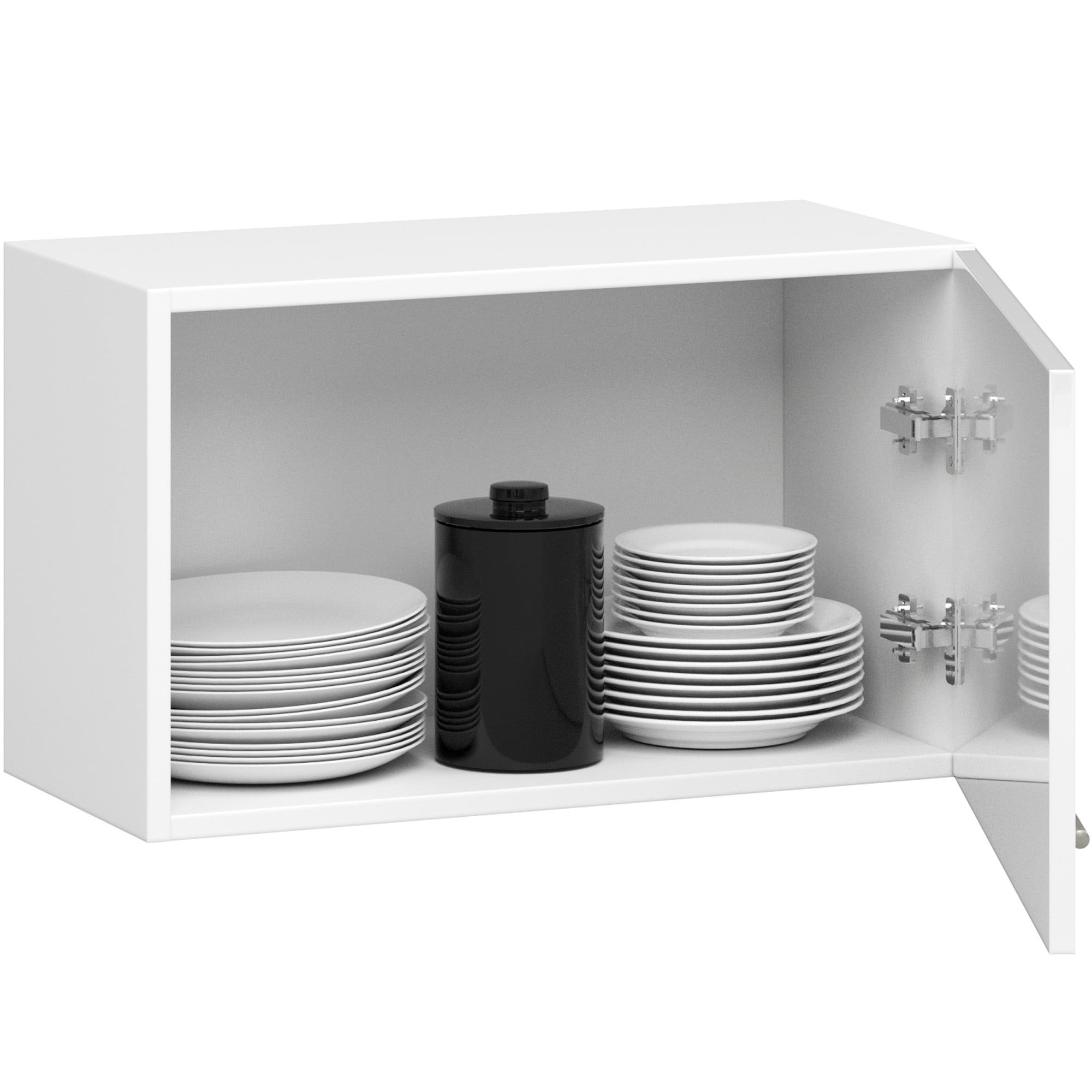 Ak furniture Závěsná kuchyňská skříňka Olivie W 60 cm bílá lesk - Obrázek 2