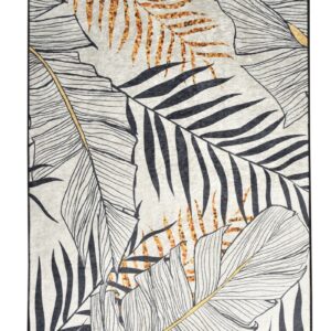 Conceptum Hypnose Koberec Herbal 160x230 cm bílo-černý/zlatý
