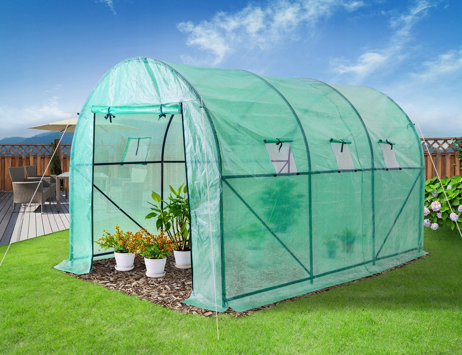 DB Garden Fóliovník Flynn se 6 segmenty 350x200 cm zelený - Obrázek 2