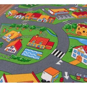 Dywany Lusczow Dětský koberec ROAD barevný