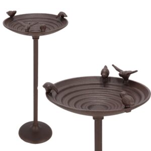 Esschert Design Ptačí pítko MEET 60 cm hnědé