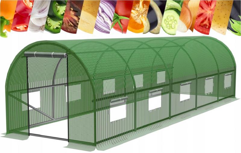 Garden Line Fóliovník s 5 segmenty STRETCH 800x300 cm zelený - Obrázek 2